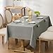 Softalker Jacquard Rectangle Tablecloth - Geometric Line Damask Table Covers Waterproof Stain Resistant Washable Polyester Table Cloths for Indoor & Outdoor(60 x 120 inch,Light Grey)
