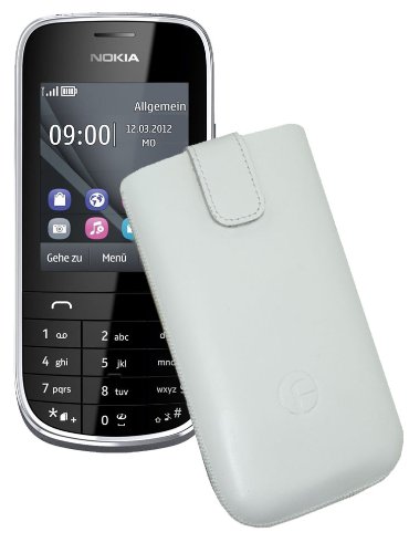 Favory Leder-Etui Für Nokia 130 – Handytasche Mit Rückzugslasche & Extra-Polsterung, Rot