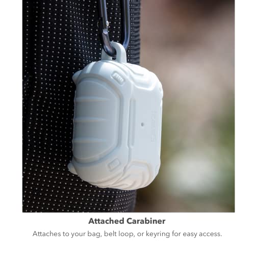ZAGG Gear 4 Apollo Snap Protective Case for Airpods Pro Magnetic, Carabiner, Wireless Charging, (White) - Image 4