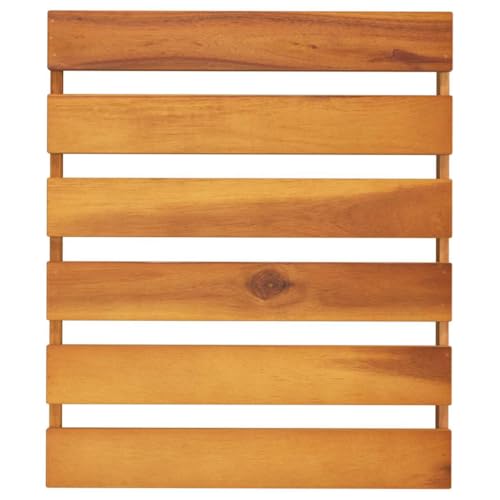 Estantería plegable de madera de acacia con 3 niveles 8