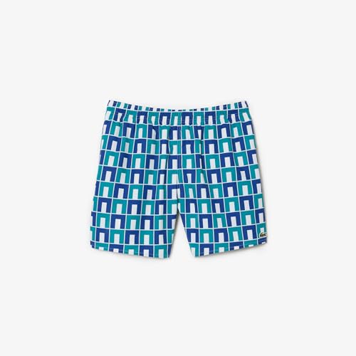 Lacoste Men's Standard Abstract Print Swim Short