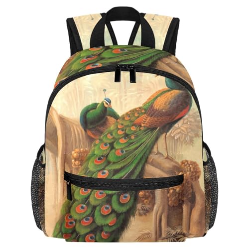 Sac à dos léger paon et poches bouteilles latérales