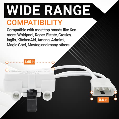 (2023 Update) 3406107 Dryer Door Switch Replacement Part By Bluestars - Easy To Install - Exact Fit For Whirlpool, Kenmore & Maytag Dryers - Replaces 3406109 3405100 3405101 3406100 3406101 #TOP3