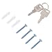 HOMCOM Buzon Correos Postal 31x11.5x41cm Acero Inoxidable + 2 Llaves Compartimento Periodico...