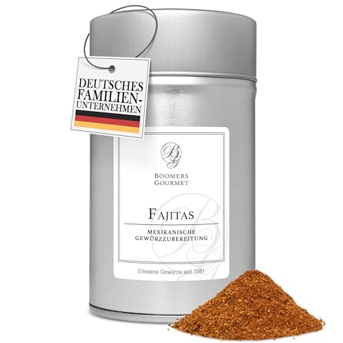 Boomers Gourmet - Fajita Gewürzmischung I Fajita Gewürz, mexikanische Gewürzmischung für Rind- oder Hühnerfleisch - 110 g