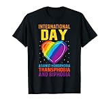 Internationaler Tag gegen Homophobie Transphobie und Biphobie T-Shirt