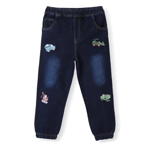 Image of Nautinati Boys Cotton Denim Jeans with Value-Added Detailing | Age 2-10 Years