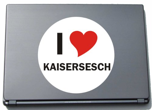 INDIGOS I Love Decal Pegatinas Laptop Adhesivo Skin 210 mm con Ciudad Nombre Kaiser sesch