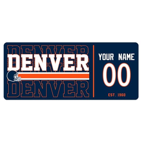 Image of ANTKING Denver Mouse Pad Custom Name and Number Desk Pad for Men Women Youth Gifts