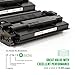 LINKYO Compatible Toner Cartridge Replacement for Canon 121 (Black, 2-Pack)