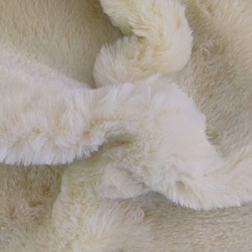 Tissu en fausse fourrure douce crème CRS Fur Fabrics pour peluche enfant