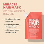 ELEVEN AUSTRALIA Miracle Hair Mask for Dry Damaged Hair - Deep Conditioning Treatment for Men & Women, Restores Moisture & Helps Damage, Hydrating & Moisturizing, Nourishing Formula - 6.8 fl oz - Image 2