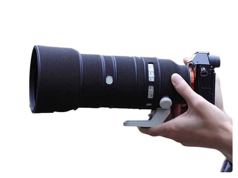 CHASING BIRDS Camouflage Waterproof Lens Coat for Sony FE 70-200mm F2.8 GM OSS II Rainproof Lens Protective Cover (Classic Black, with 2.0X TC (SEL20TC))