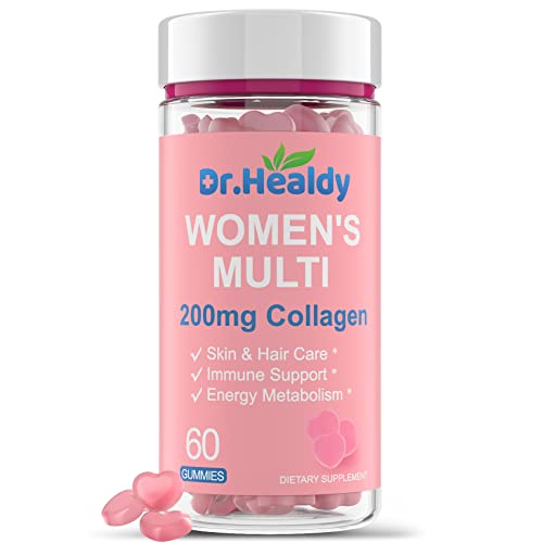 Multivitamin For Women, Multivitamin Gummies With 200Mg Collagen, Supplement With Vitamin A, C, D, E, B6, B12, K1, Folate And Biotin, Support Immune And Overall Health, Best Gifts For Women, 60 Count #TOP9