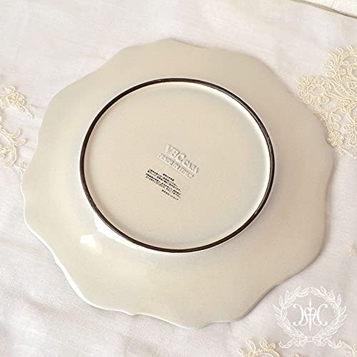 Amazon.co.jp: クリーム レースプレート 28.5cm LaCeramicaVBC