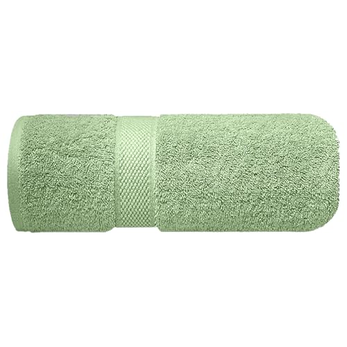 Image of Sulfar Cotton Face Towel 30x30 cm| 480 GSM Terry Ring Spun Soft & Highly Absorbent Hand Towel| Quick Dry Compact for Face, Gym & Travel| 30 x 30 Cm| Nature Green (Pack of 1)