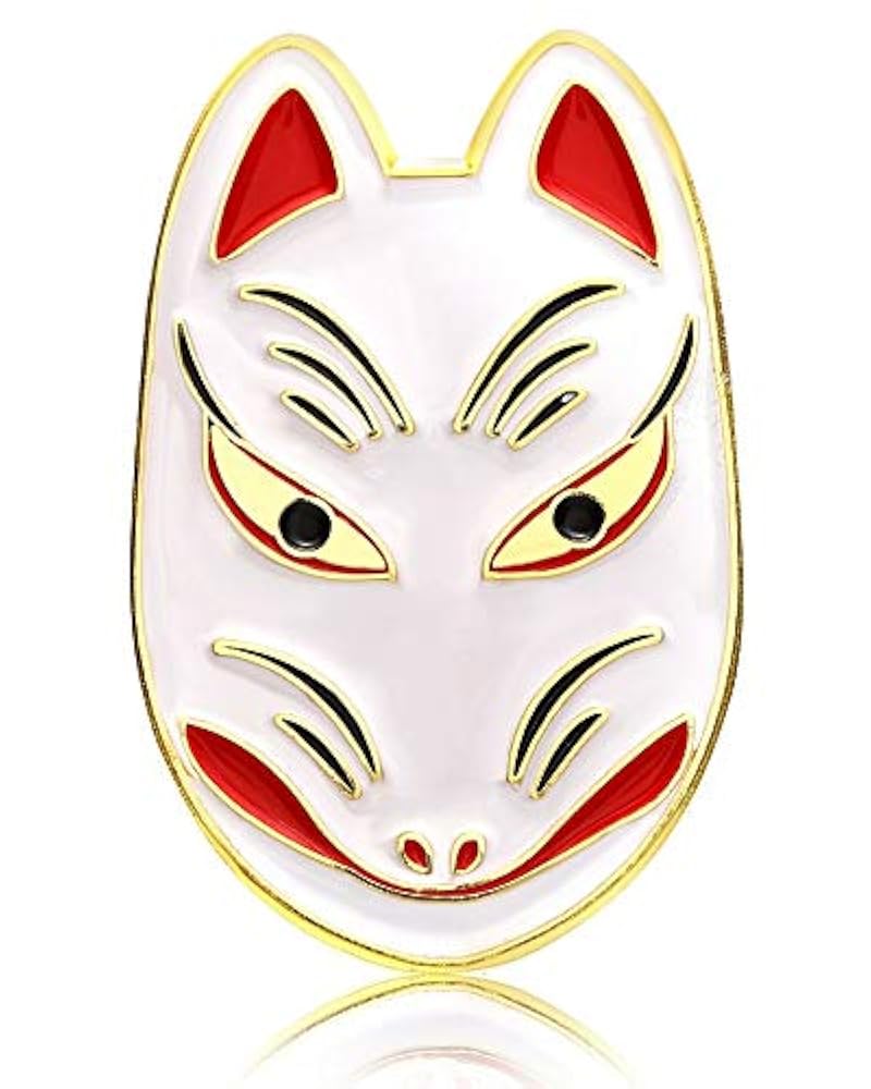 Amazon.co.jp: [Don Flyee] 狐 きつね ピンバッジ ピンズ 和風