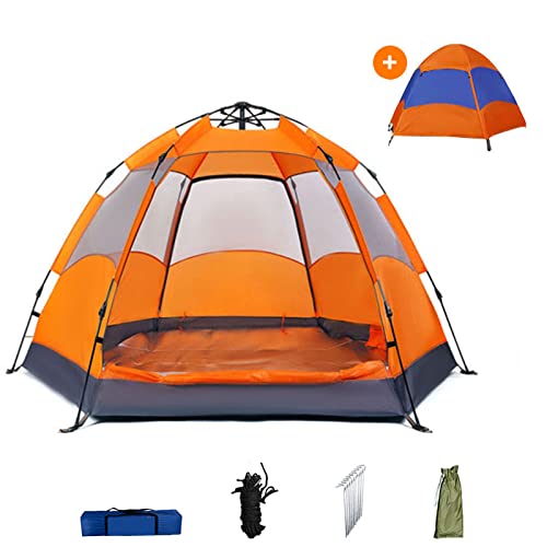 Carpa hexagonal para camping 3-4 personas impermeable miniatura 1