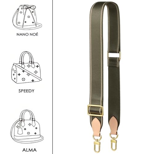 Image of Adjustable Soft Crossbody Strap for Designer Purse, Canvas Strap for Pochette Accessories