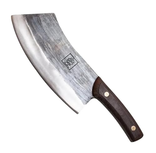 COOLINA Altomino Handmade Chef Knife, 7.1 in High Manganese Clad Steel Blade, for Slicing Meat and Vegetables
