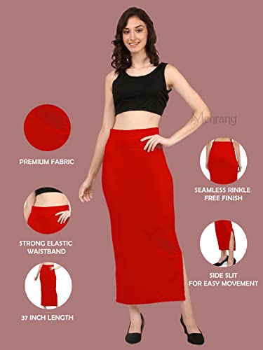 Image of Mehrang Stretchable Saree Shapewear Petticoat for Women, Cotton Blended,Petticoat,Skirts for Women,Shape Wear Dress for Saree