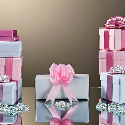 Nœud à tirer rose clair 12,7 cm la solution pour réussir vos nœuds de cadeaux sans effort