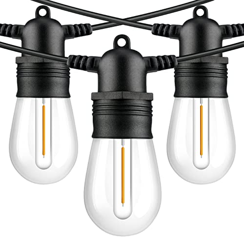 Jerritte 30Ft Outdoor String Lights, Led String Lights 10 Bulbs, Upgrade 2700K Warm White Light Ambience Patio Lights For Outside #TOP26