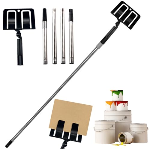 Support de protection de peinture réglable 180° avec tige à 4 sections en PP - 3