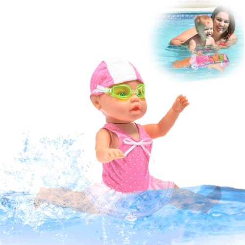 Swimming Baby Toy 2026 New Upgraded Waterproof Swimmer Toy Electric Water Baby Toy Backstroke Swimming Toy for Pool for Pool/Bathroom Boy & Girl Gifts