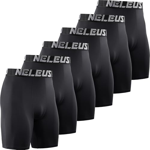 NELEUS or Pack Compression Shorts for Men Spandex Sport Shorts