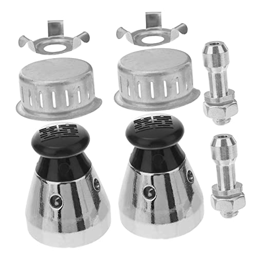 UKCOCO Kit de Repuestos Válvula Seguridad Olla Aluminio con Válvula Tubo Escape Antitaponamiento y Clips para Ollas