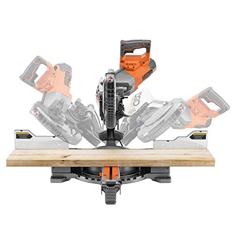 Ridgid R4210 15 Amp 10 Inch Corded Dual Bevel Sliding Miter Saw With 70° Miter Capacity thumb #6
