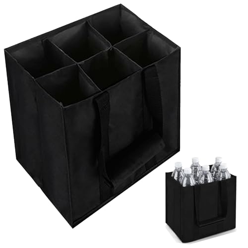 Portabotellas 6 Botellas, Bolsa para Botellas 6 Botellas, Cesta para Botellas, Portabebidas, Bolso De Hombre, Cerveza, Portabotellas para Bebidas, Cerveza, Vino, Champán