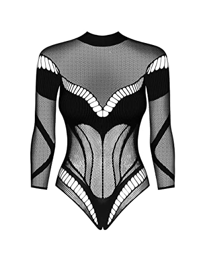 Body Obsessive B135 avec entrejambe ouvert en dentelle extensible - 3