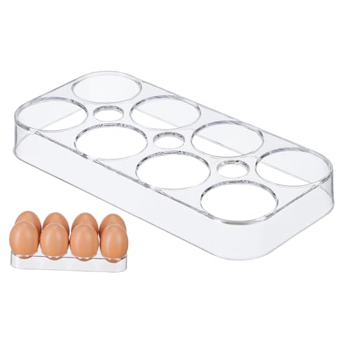 jojofuny Bandeja para Huevos Resistente y Duradera con Compartimentos Contenedor Organizador para Refrigerador Nevera y Congelador Protege Huevos de y Aplastamientos