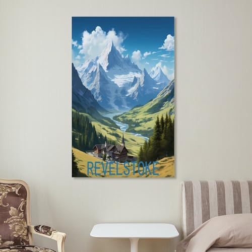 Poster Revelstoke Canada impression sur toile déco murale 40x60