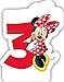 Produktbild Procos Zahlenkerze 3 * Minnie Maus * für Kindergeburtstag // Kinder Geburtstag Party Numeral Birthday Candle Kuchen Deko Motto Disney Mickey Mouse DREI Jahre