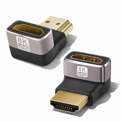 Adaptador HDMI 90 grados pack x2 Cyberguys miniatura 1