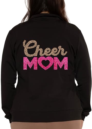 Image of STRETCH IS COMFORT Girls & Women's Jacket | Techno Stretch Cheer Sparkle No-Flake Glitter & Fun Prints | YXS - A4XL