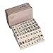 Produktbild DUOER home-Mahjongg Freies verschiffen 20 * 14mm Mini Chinesische Mahjong-Fliesen 144 Teile/Satz blechdose verpackung Tragbare Reise Mah-Jong F276 (Color : Beige)