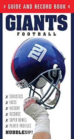GIANTS FOOTBALL: Guide and Record Book book cover