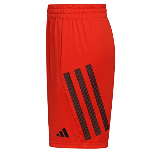 adidas Boys' Elastic Waistband Classic 3S Short, Better Scarlet, X-Large2