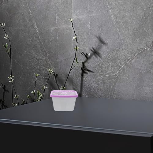 Image of Amosfun 4 Pack Empty Moisture Absorber Boxes Reusable Plastic Holders for Home Wardrobe Cabinet Use Compact for Use