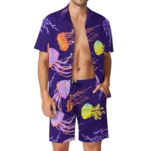 Chemise hawaïenne hommes ensemble short léger pour éviter la chaleur en été