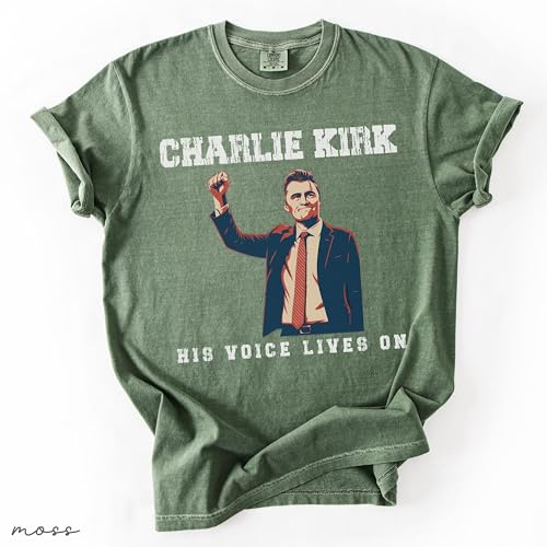 Charlie Kirk Shirt Patriotic Faith-Based Unisex Tee Multicolor4
