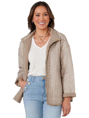 Democracy Women's Long Sleeve Quilted Jacket