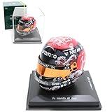 HTLNUZD 1/5 Scale 2024 Japanese GP F1 Mini Helmet - AMR24 Style, Alonso-Inspired Design, Resin Simulation Model, Collectible Gift