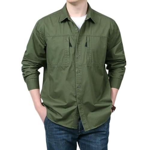 Chemise de travail pour les journées actives en coton léger et manches longues