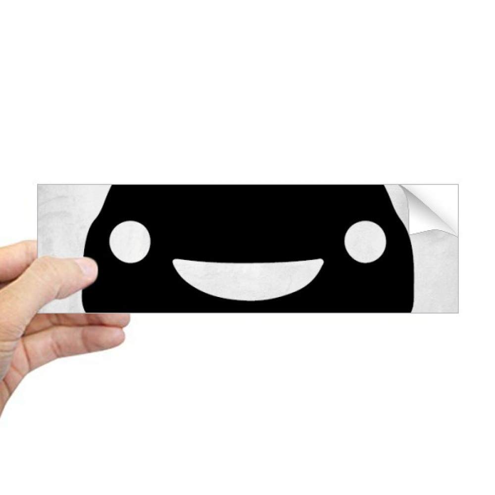Autocollant rectangulaire pour fenêtre véhicules souriants DIYthinker