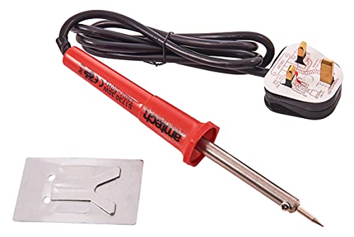 Amtech S1730 Soldering Iron, 30 Watt 240V, Insulated Handle and Metal Stand, 300~350°C High Temperature Range